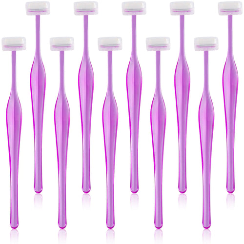 ANCIRS purple T-shape facial hair trimmer 10-pack for women eyebrow and lip hair removal