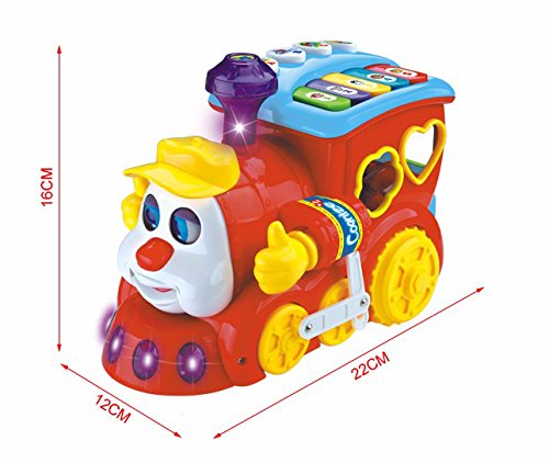 Musical learning train toy for toddlers 12-18 months – interactive educational toy with sounds