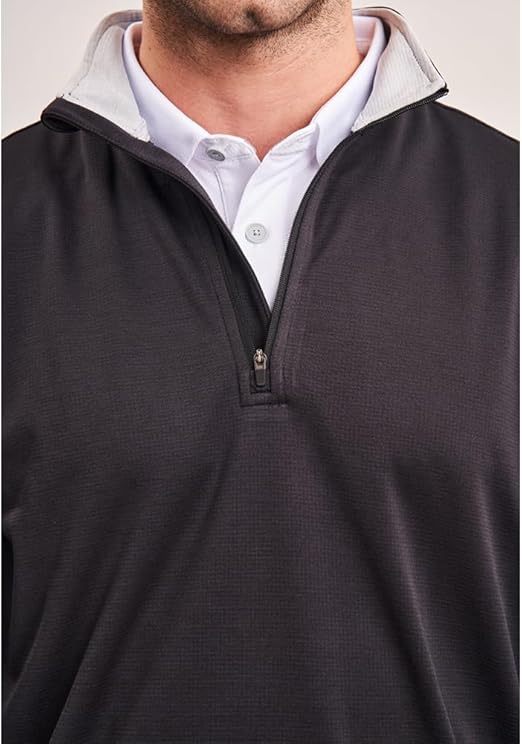 Venture UV Guard men's quarter-zip fishing shirt with UV protection and dri-fit fabric in navy