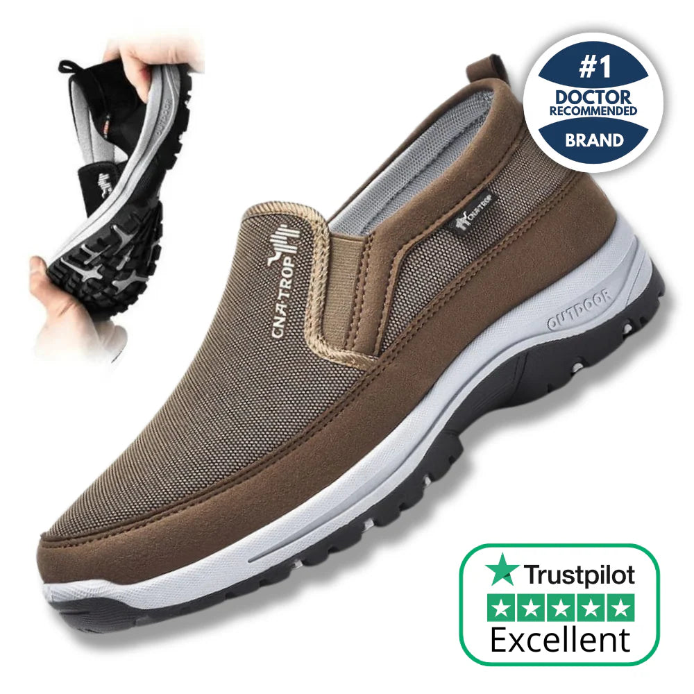 Men's flex fit orthopedic loafers – wide fit, arch support, breathable & non-slip sole