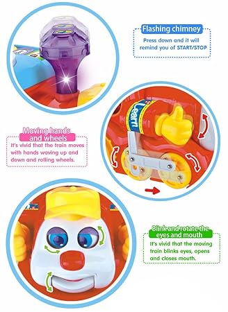 Musical learning train toy for toddlers 12-18 months – interactive educational toy with sounds