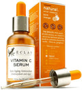 Vitamin C brightening serum texture and application on skin