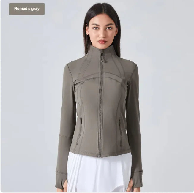 Mahya Women's Long-Sleeve Running Top – breathable moisture-wicking nylon activewear, size [4–12]