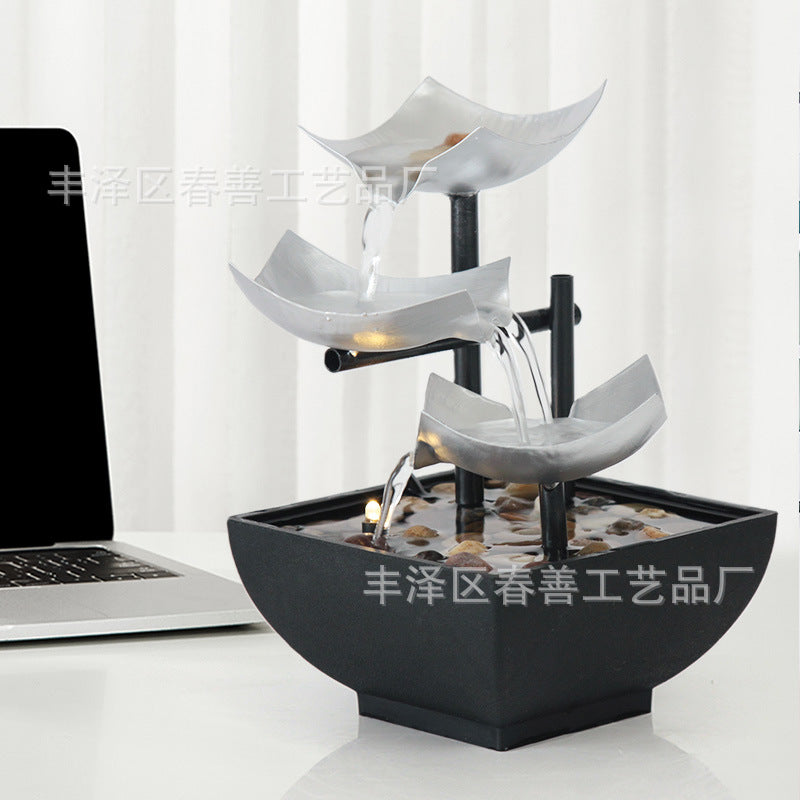 Feng Shui desktop running water fountain for home and office decor