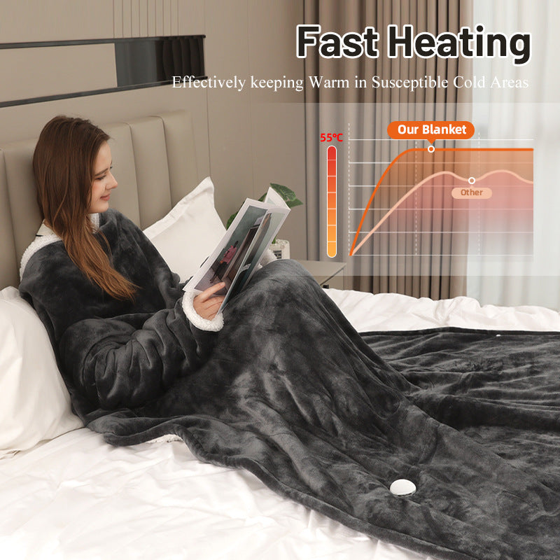 Smart European Electric Heating Blanket – Auto Power-Off, Constant Temperature, Best-Selling Design