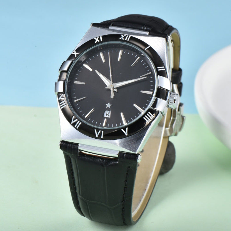 actory Spot Wholesale Cross-Border Foreign Trade Simple Fashion Business Disc Ultra-Thin Luminous Waterproof Quartz Watch Men's Watch