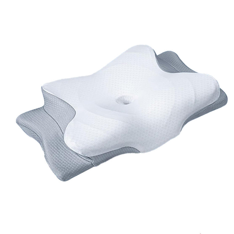 Cross-border In Stock Wholesale Butterfly Pillow Slow Rebound Special Pillow For Cervical Spine Protection Hotel Sleep Memory Foam Memory Pillow