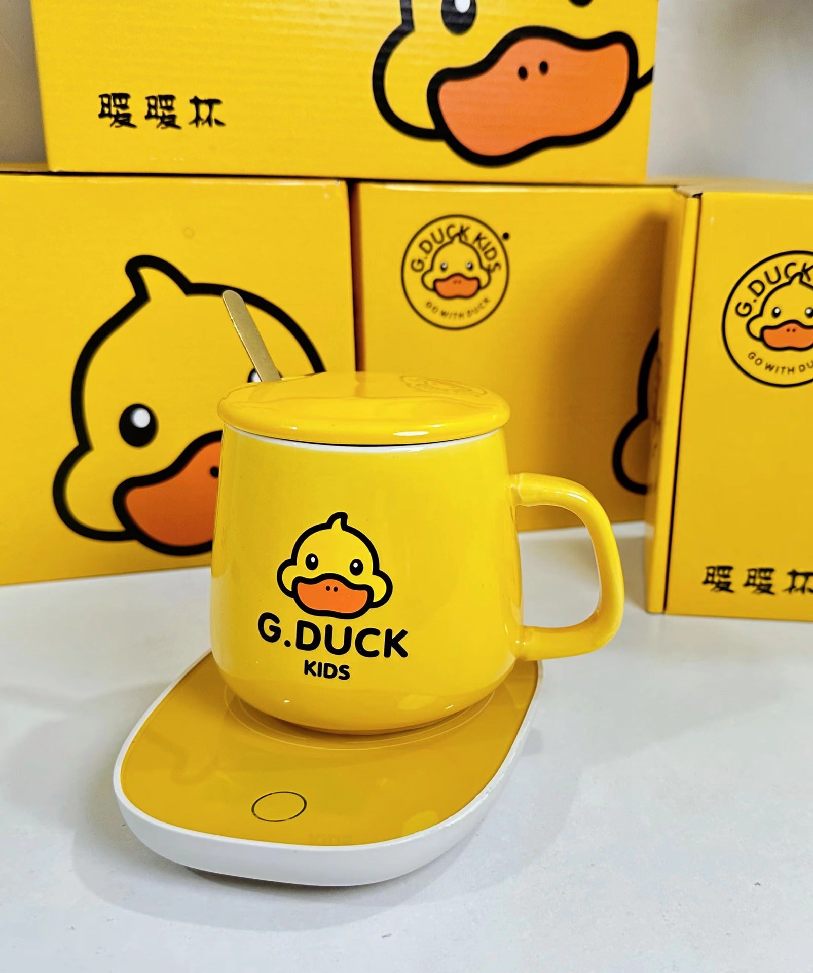 New Warm Cup 55°C Constant Temperature Coffee Cup Automatic Cup Hot Milk Gift Box Set Insulated Ceramic Cup