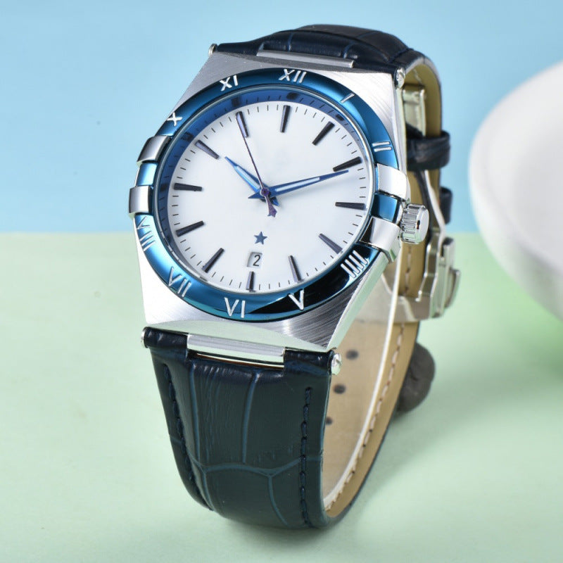 actory Spot Wholesale Cross-Border Foreign Trade Simple Fashion Business Disc Ultra-Thin Luminous Waterproof Quartz Watch Men's Watch
