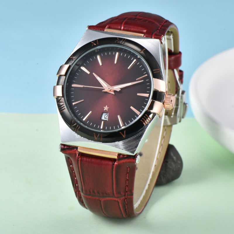 actory Spot Wholesale Cross-Border Foreign Trade Simple Fashion Business Disc Ultra-Thin Luminous Waterproof Quartz Watch Men's Watch