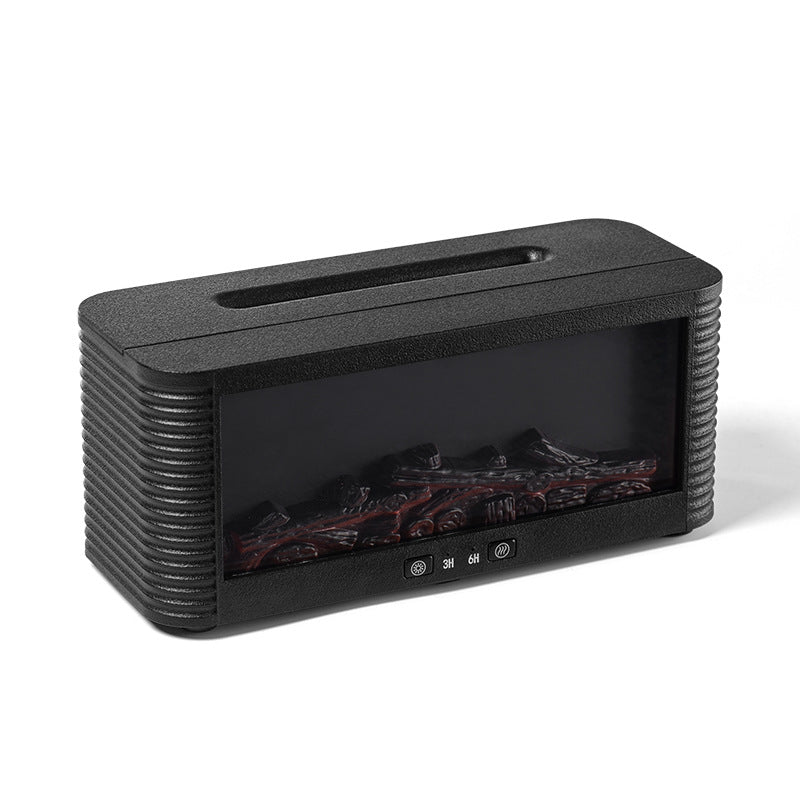 Cross-Border Fireplace Simulated Flame Aromatherapy Machine 5V Colorful Led Household Essential Oil Automatic Fragrance Machine Diffuser Humidifier