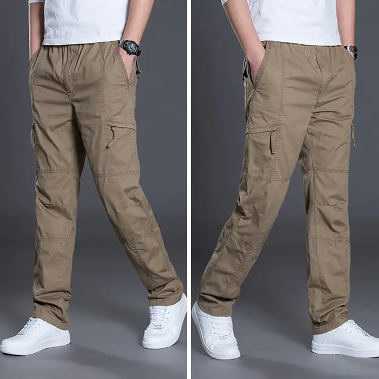 Men's plus size trousers – flexible waistband, breathable fabric, available in multiple colors and sizes L–6XL