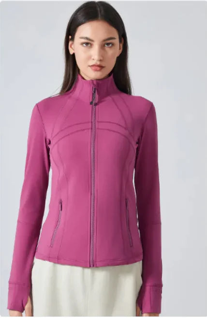 Mahya Women's Long-Sleeve Running Top – breathable moisture-wicking nylon activewear, size [4–12]
