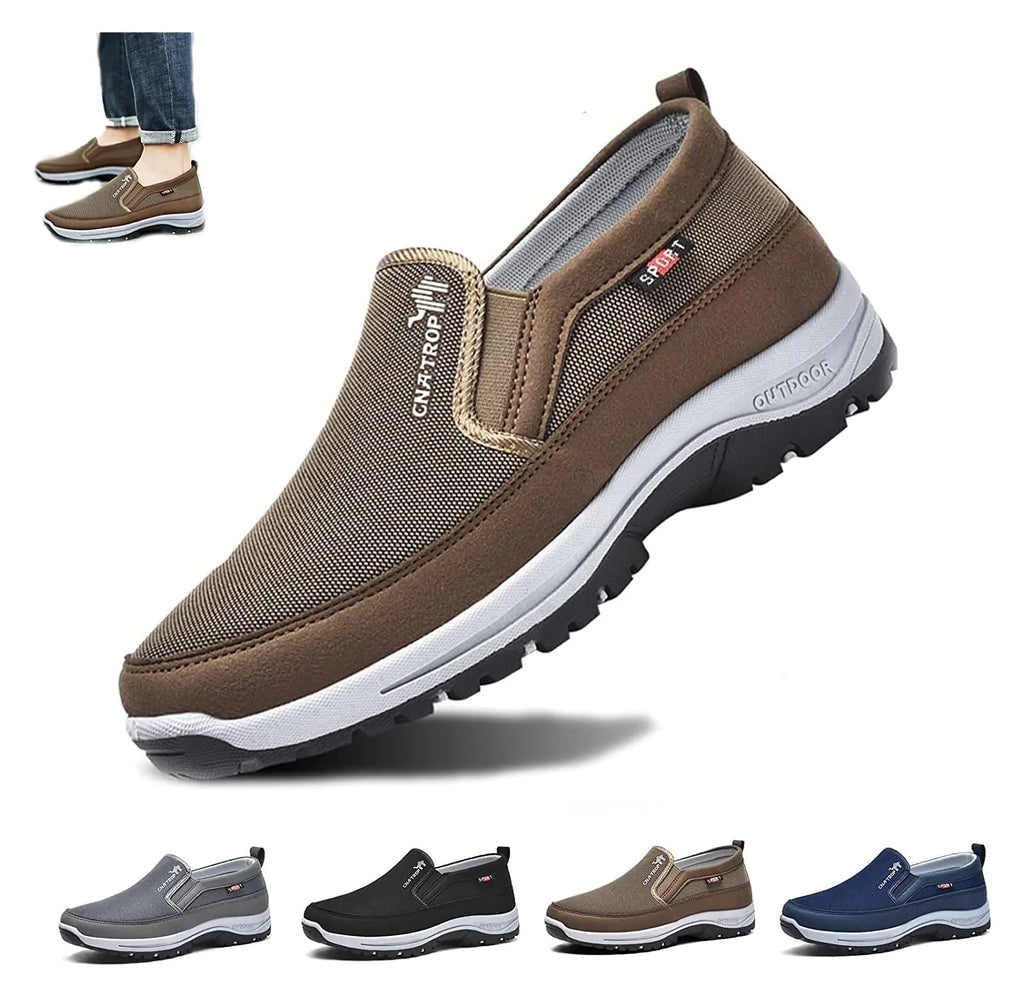 Men's flex fit orthopedic loafers – wide fit, arch support, breathable & non-slip sole