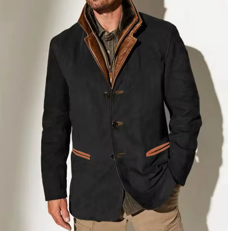 Mahya Heritage Industrial Work Jacket in [Black / Khaki / Blue / Brown / Purple] – durable men's workwear jacket, size [S–5XL]