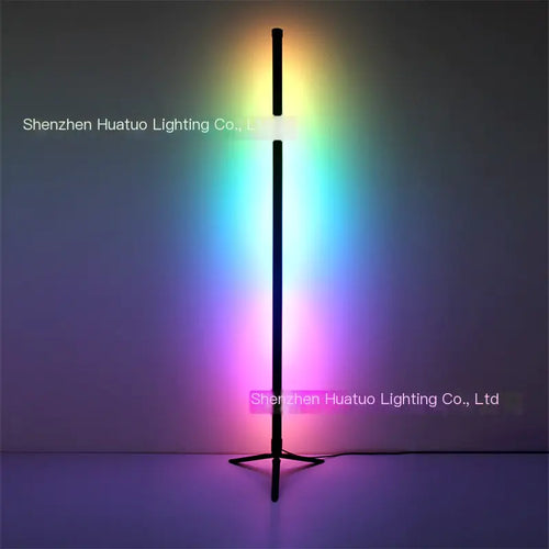 1.2M RGB color changing floor and desk gaming light with tripod base and Bluetooth app control