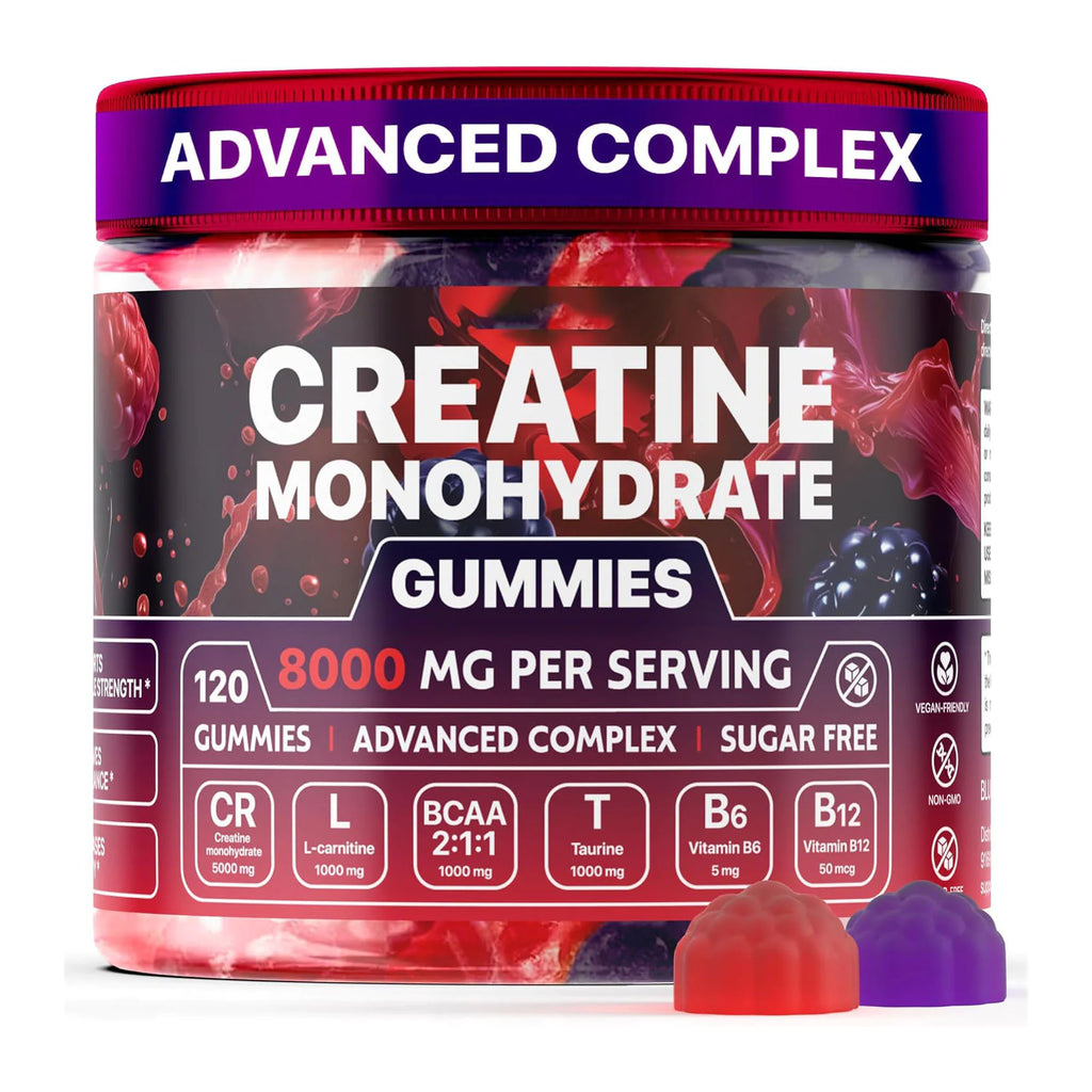 Muscle Boost creatine gummies 120 pieces for energy endurance and muscle recovery